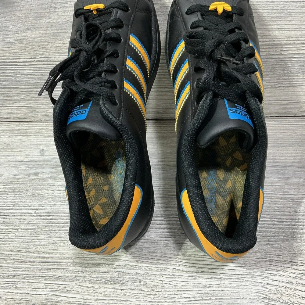 Adidas Superstar UCLA Mens Size 11 Black Gold Blue Athletic Lifestyle Sneakers